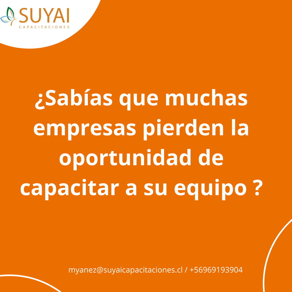 ¿Sabías que muchas empresas pierden la oportunidad de capacitar a su equipo ?